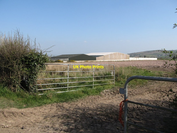 Photo 6"x4" Ploughed land and farm buildings on Ballynafern Road Annaclone c2012