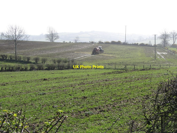 Photo 6"x4" Applying liquid manure to fields below Sentry Box Road Annaclone c2012