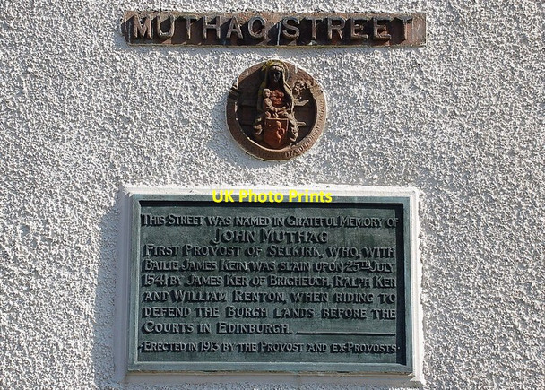 Photo 6"x4" Plaque, Muthag Street Selkirk Selkirk c2012