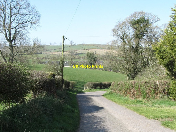 Photo 6"x4" Undulating landscape west of Millvale Road Annaclone c2012