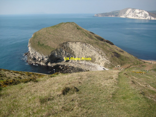 Photo 6"x4" Worbarrow Tout viewed from the east Worbarrow c2012