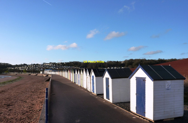 Photo 6"x4" Beach Huts at Broadsands Beach Broadsands c2012