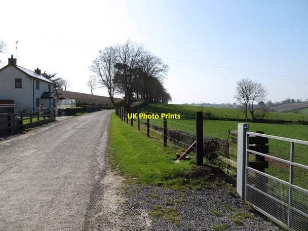 Photo 6"x4" View westwards along Bronte Road from near Patrick Bronte's birthplace Milltown\/J1436 c2012
