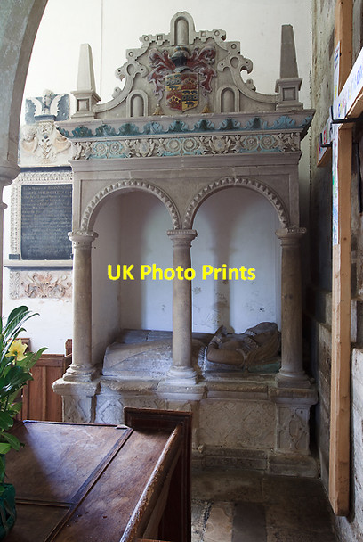Photo 6"x4" Monument to Sir Edward Hooper - St Mary & St  Bartholomew's church, Cranborne Cranborne c2012
