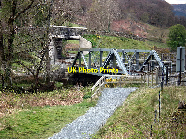 Photo 6"x4" Girder railway bridge over Afon Glaslyn Beddgelert c2012