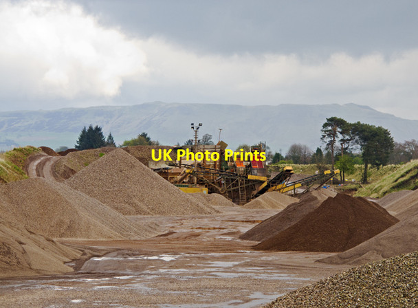 Photo 6"x4" Sand and gravel quarry at Balado Dalqueich c2012