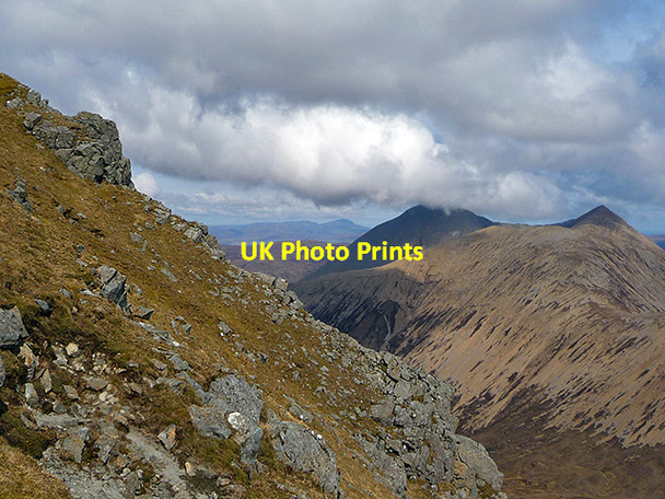 Photo 6"x4" The top of Coire nan Laogh Marsco c2012