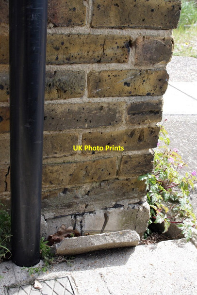 Photo 6"x4" Benchmark on #84 Colson Road Loughton\/TQ4396 c2012