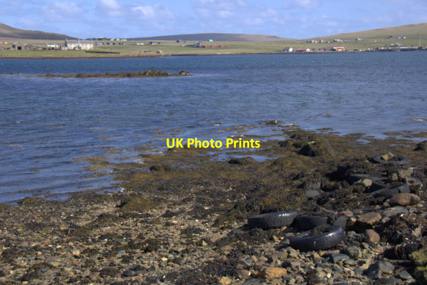 Photo 6"x4" Coastline of the voe at Baltasound Baltasound c2012