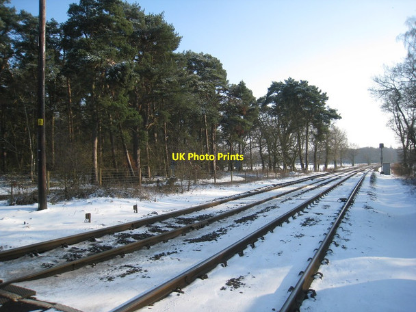 Photo 6"x4" The railway at Holton Gatehouse Crossing (2) Holton le Moor c2012