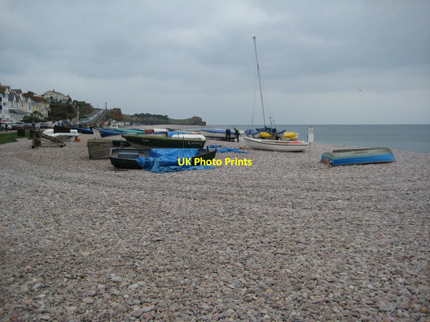 Photo 6"x4" Beach at Budleigh Salterton Budleigh Salterton c2012