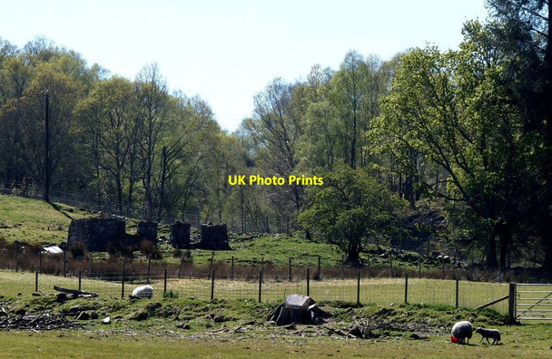 Photo 6"x4" Ruined house at Blaich Blaich c2012