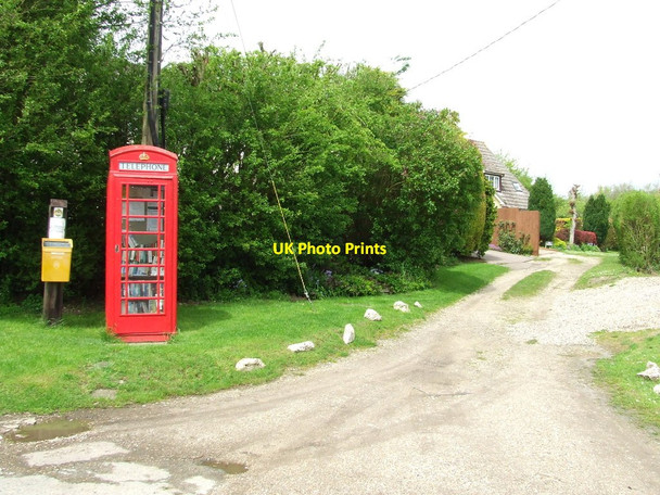 Photo 6"x4" Old Telephone Box Boyton End\/TL7144 c2012