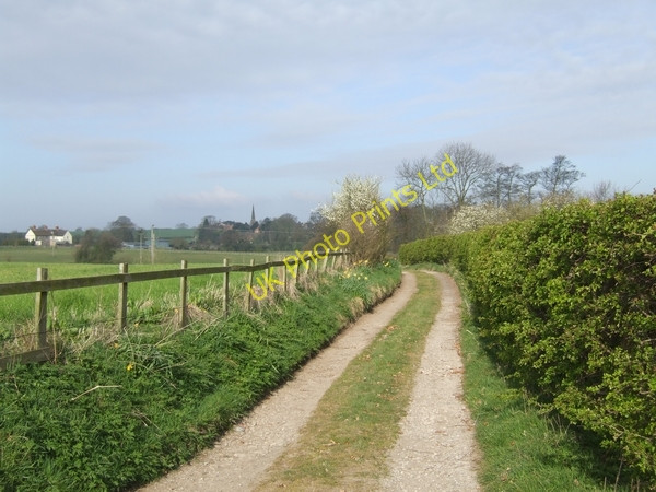Photo 6"x4" Farm track Bishops Wood c2007