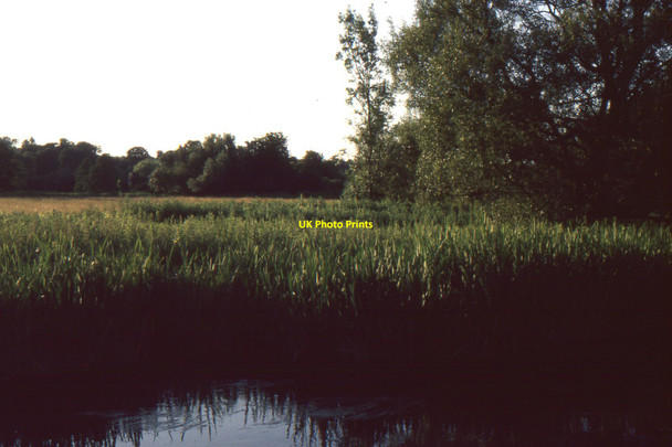 Photo 6"x4" Stockbridge watermeadows Stockbridge\/SU3535 c1999 P1