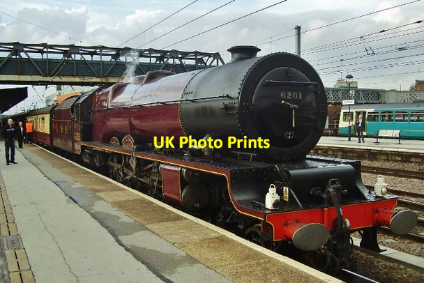 Photo 6"x4" LMS Princess Elizabeth 46201 at Doncaster station Doncaster c2007