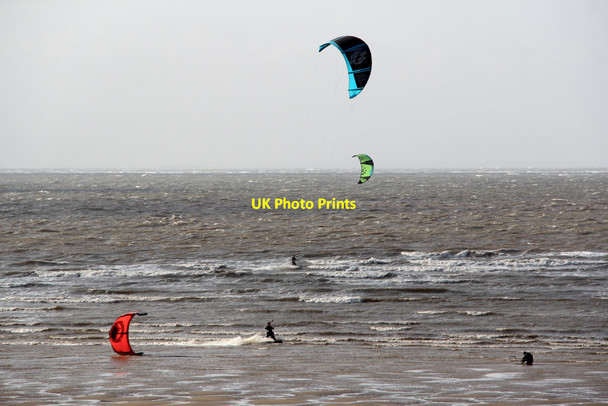 Photo 6"x4" Kite Surfers, Old Hunstanton, Norfolk Hunstanton c2012