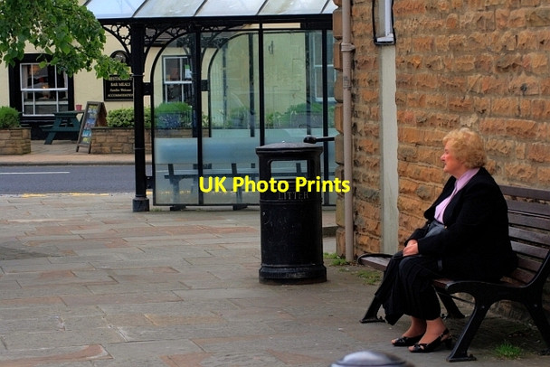 Photo 6"x4" Litter Bin Upper Town\/NZ0737 c2012