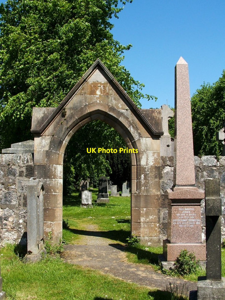 Photo 6"x4" Entrance to Old Kilpatrick Cemetery Erskine c2012