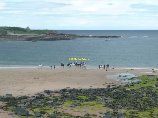Photo 6"x4" Rocks and sand at Sugar Sands Boulmer c2012
