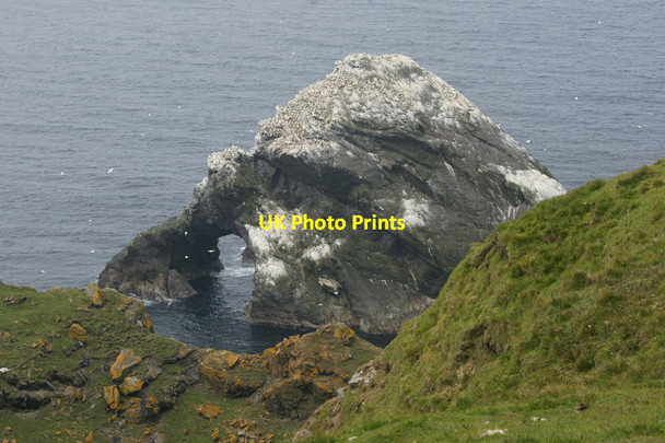 Photo 6"x4" Burra Stack, Hermaness Clingra Stack c2012