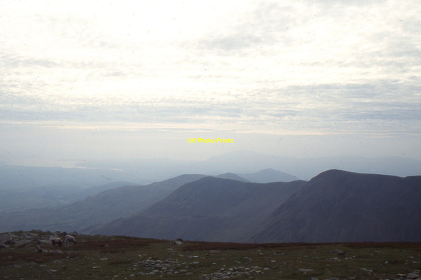 Photo 6"x4" Old Man of Coniston: view from summit southwestwards Bowmanstead c1996