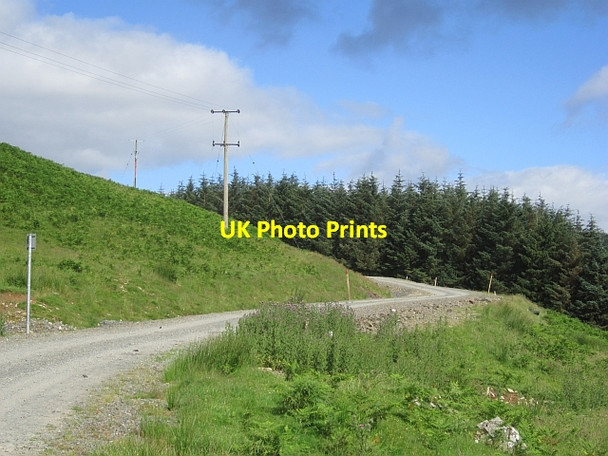 Photo 6"x4" Wind farm road Kingledores c2012