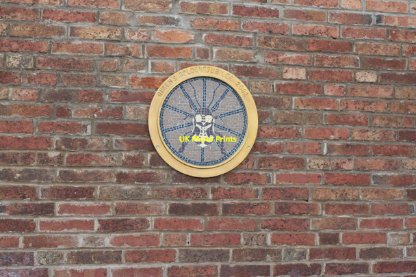 Photo 6"x4" North Scarle Golden Jubilee plaque - beetle  North Scarle c2012