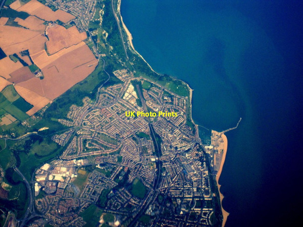 Photo 6"x4" Folkestone from the air Folkestone c2012