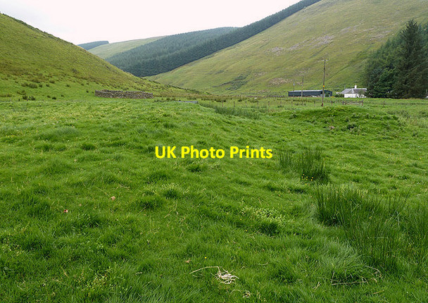 Photo 6"x4" The site of the former Rodono Chapel Riskinhope Burn c2012