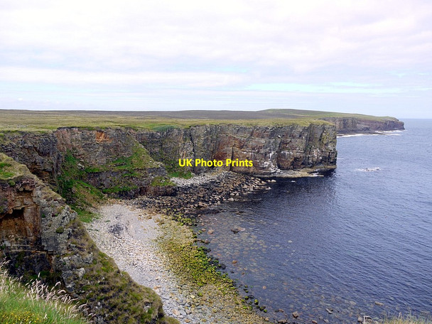 Photo 6"x4" The Bay of Large Burra Geo west of the Brough of Deerness Skaill\/HY5806 c2012
