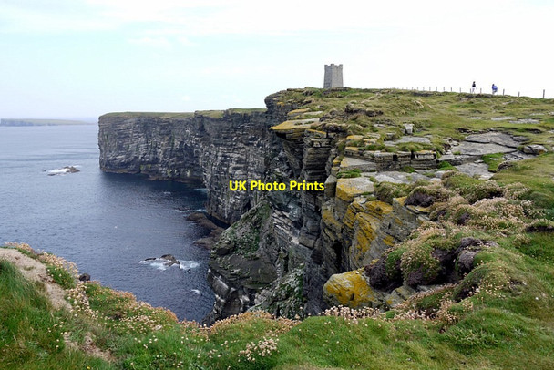 Photo 6"x4" Cliffs south-west of Kitchener Memorial, Marwick Head Marwick c2012