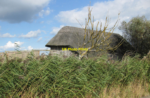 Photo 6"x4" Reed-thatched hide, Cley Marshes Newgate\/TG0543 c2012