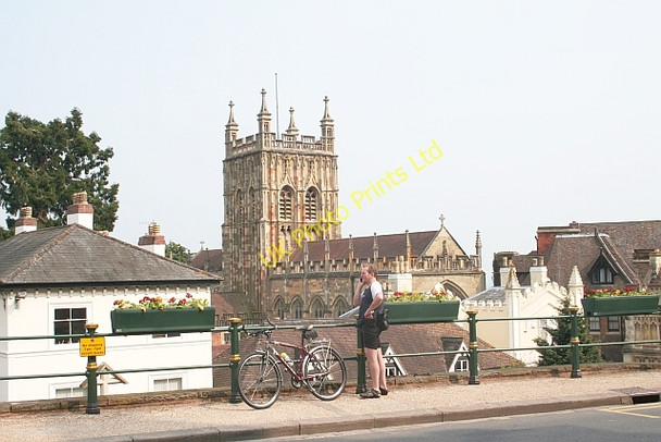 Photo 6"x4" The Tower of Malvern Priory from Belle Vue Terrace Great Malvern c2007