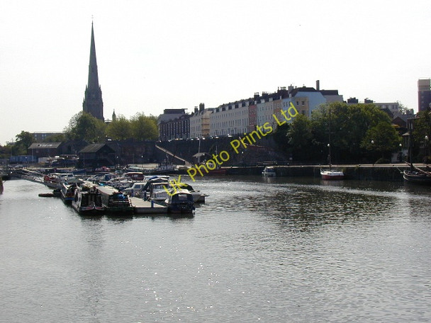 Photo 6"x4" View east from near swing bridge on Prince Street Bedminster c2002