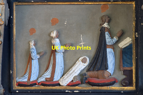 Photo 6"x4" St Michael's church, Brent Knoll - monument to John Somerset (5) detail Brent Knoll\/ST3350 c2012