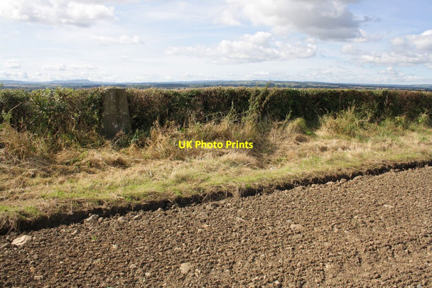 Photo 6"x4" Trig point known as 'The Cranks' Great Fencote c2012