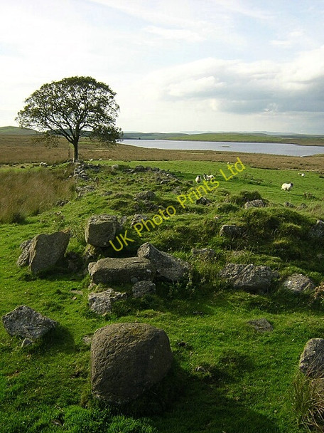 Photo 6"x4" Ruins Near Lochcraig Reservoir Ballageich Hill c2006