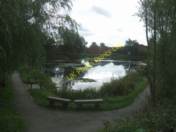 Photo 6"x4" Landscaped Pool on the Bentley Estate Darlaston c2006