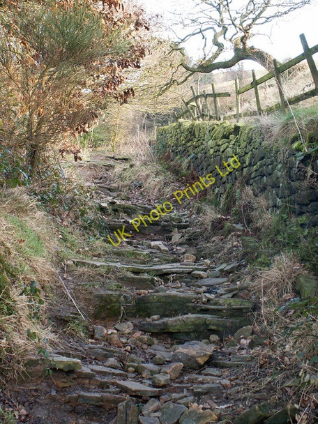 Photo 6"x4" Stake Lane above Mytholmroyd Hoo Hole c2006