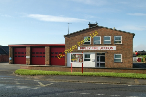 Photo 6"x4" Ripley fire station Ripley\/SK4050 c2006
