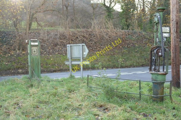 Photo 6"x4" Retired petrol pumps Talybont-on-Usk c2006