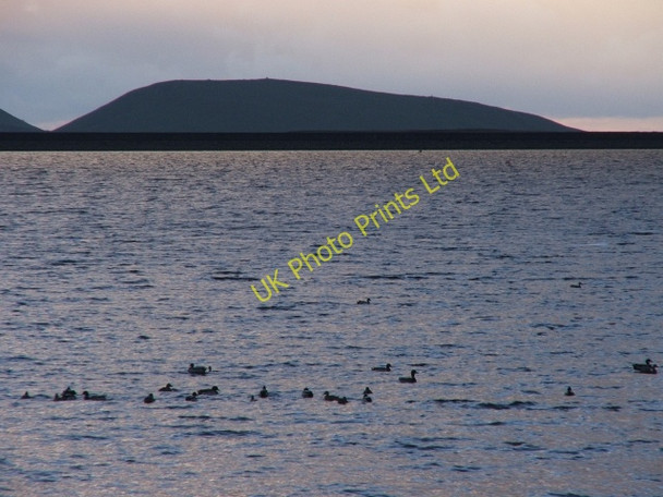 Photo 6"x4" Ducks on Grimwith Reservoir. Keld Houses c2006