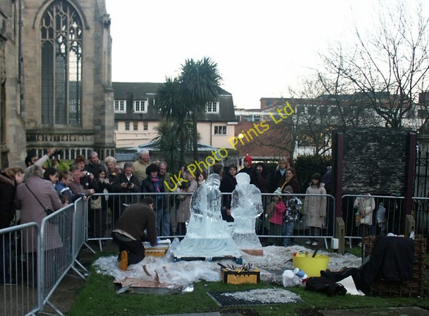 Photo 6"x4" Ice sculptors, Norwich Norwich c2006