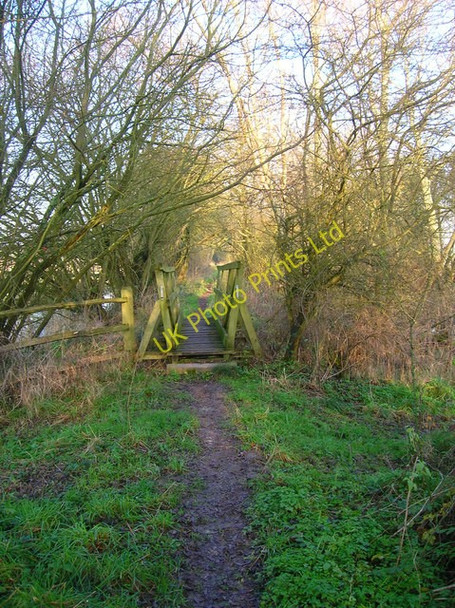 Photo 6"x4" Footbridge, Wey-South Path Coldwaltham c2006