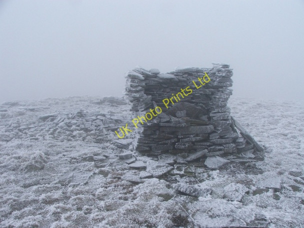 Photo 6"x4" Cairn at the top of Lovely Seat. Muker c2006