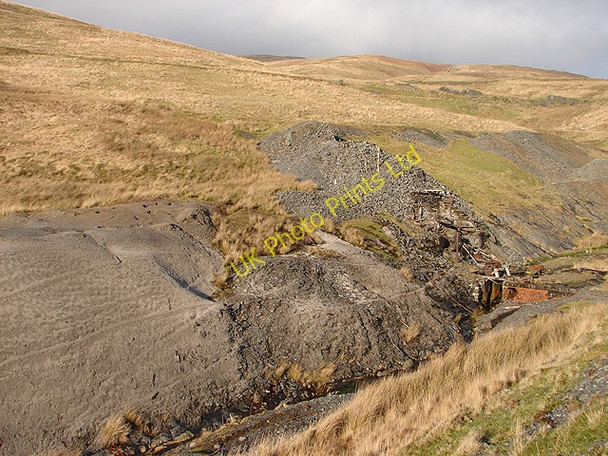 Photo 6"x4" Mining Debris in Cwm Nant Iago Esgair y Maesnant c2006