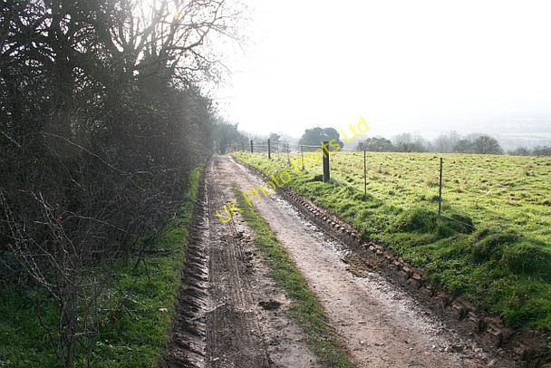 Photo 6"x4" Track down Bredon Hill Kemerton c2006