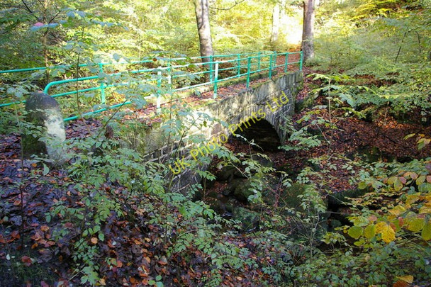 Photo 6"x4" Milking Bridge - crossing Colden Water, near Eaves and Mytholm Hebden Bridge c2006