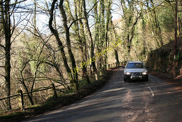 Photo 6"x4" Dulverton: the B3223 in Looseall Wood Dulverton c2007